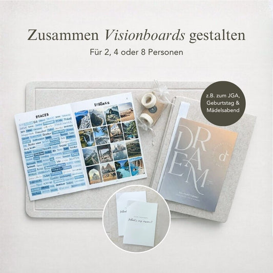 Visionboards Gestalten Erlebnisgeschenk - the diyary